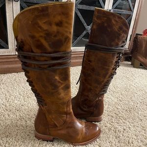 Freebird cognac boots. Size 6.